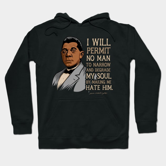 Booker T Washington Quote Gift for Black History Month Hoodie by HistoryMakers